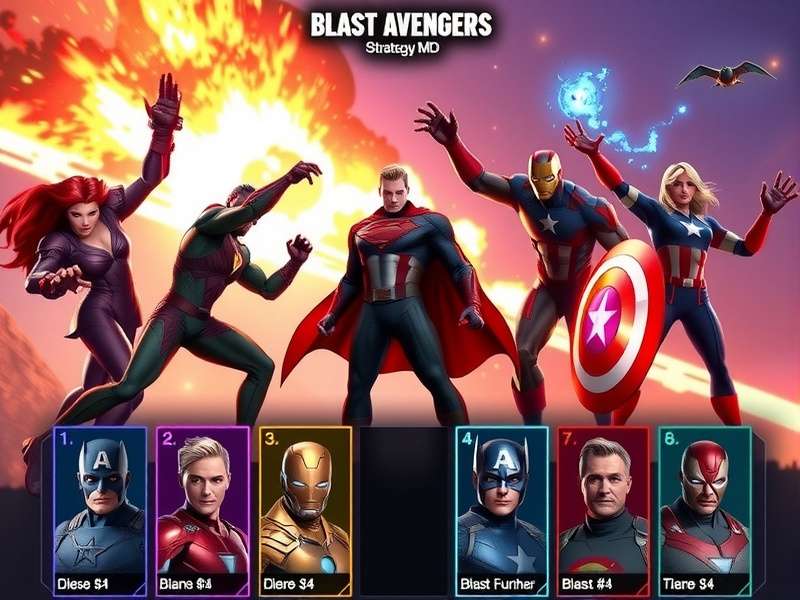 Blast Avengers character selection screen